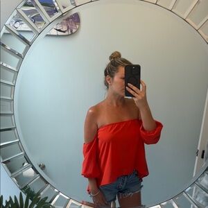 Orange top size small